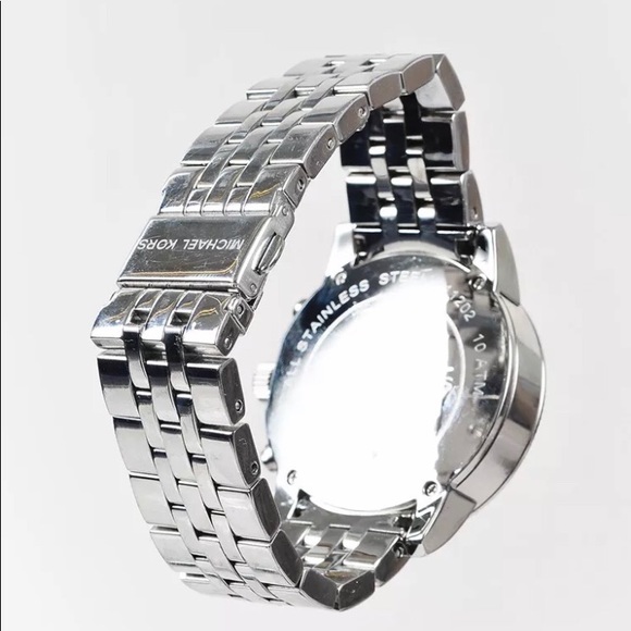 MICHAEL KORS SILVER MOTHER OF PEARL WATCH 5020 - Picture 5 of 8